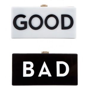 Milly Good and Bad Acrylic Clutch